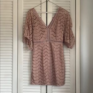 Dusty Rose lace dress